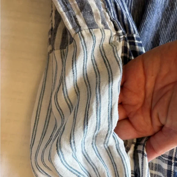 Free People CP Shades Linen Patchwork Dress - Picture 6 of 16